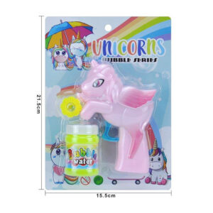 Pistolet à bulles de savon Licorne