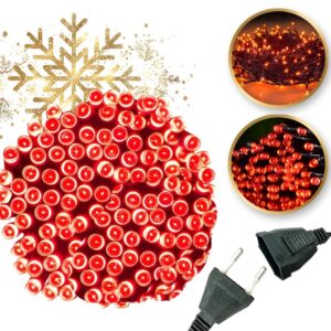 Lampes intérieures/extérieures 100 LED Rouge