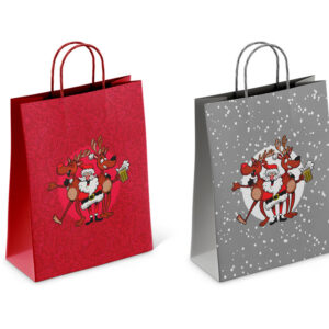 Sac cadeau Père Noël fou