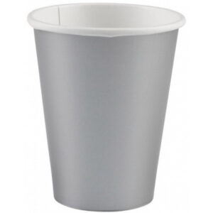 Gobelet en papier argenté 8 pcs 250 ml