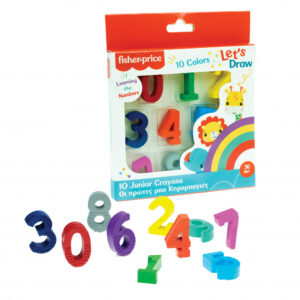 Fisher-Price - Lot de 10 crayons chiffres
