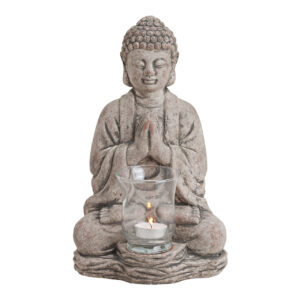 Photophore Buddha en céramique