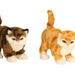 Chat debout h=13.5cm l=13cm, 4- fois assorti