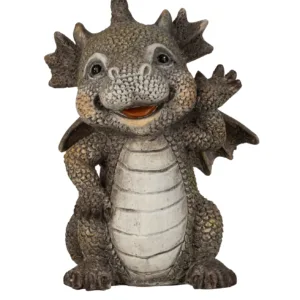 Dragon rieur debout h=25,5cm l=18cm