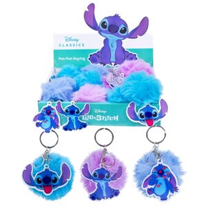 Disney Porte-clés Stitch peluche pompon 7cm + pl