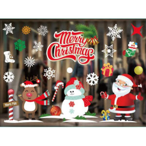 Autocollants pour fenêtres de Noël.