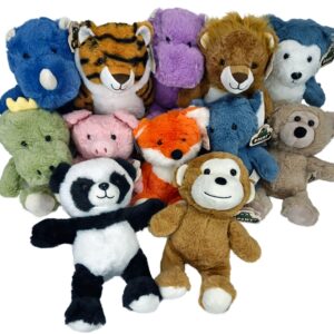Peluches Animaux 12 assortis 28cm