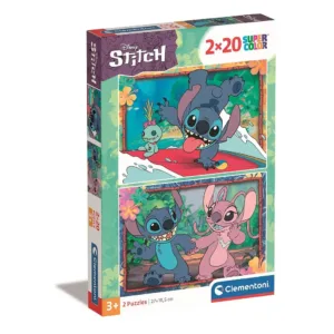 Puzzle 2x20 pieces Lilo et stitch