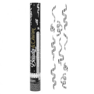 Lanceur de confettis Silver Streamers 40 cm