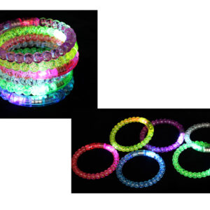 Bracelet boule LED phosphorescent, 8,5 cm