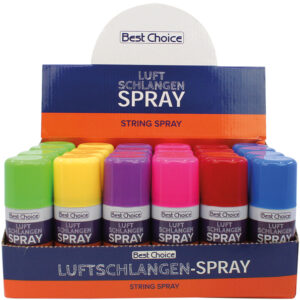 Party streamer spray 80ml couleurs colorées