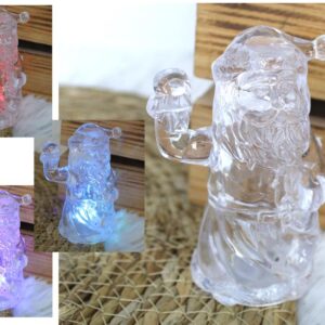 Père Noël a LED transparent