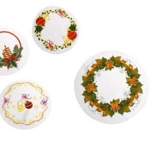 Serviette de Noël ronde 30 cm