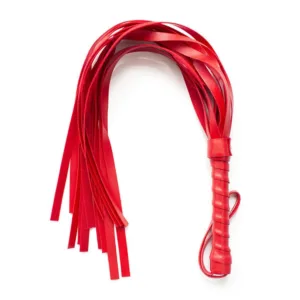 Fouet de 42 cm de long - rouge