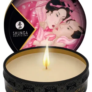 Petite bougie de massage Shunga - rose