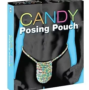 String pour les hommes avec des perles de bonbons