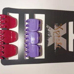 Lot de 6 mini pinces crabe