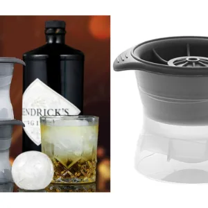 Moules à Glace Ronds en Silicone – Boules de Glace XXL – Pour Boissons Raffinées