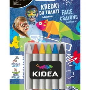 Crayons pour le Visage Kidea – 6 Couleurs – Maquillage Créatif pour Enfants