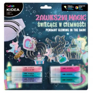 Ensemble de pendentifs brillants dans l'obscurité – Licorne, Château, Cœur 🌟✨