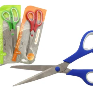 Ciseaux de Bureau 21 cm – Acier & Manche en Plastique – Couleurs Assorties