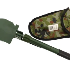 Pelle Pliante en Métal avec Étui – Acier Haute Résistance pour Randonnée, Camping, Scouts