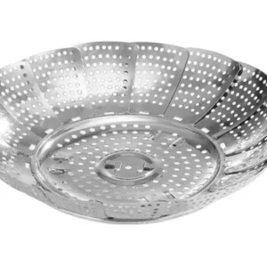 Passoire à Vapeur Pliable en Acier Inoxydable – Avec Pieds – Diamètre 26 cm
