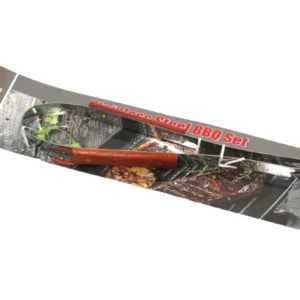 Pince à barbecue en métal avec manche en bois 33