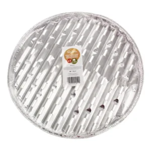 Lot de 3 Plateaux Ronds en Aluminium – Ø 34 cm – Spécial Barbecue