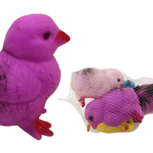 Jouet Couineur pour Chien – Forme de Poulet – Lot de 5 Coloris Mélangés – 8,5 x 5,5 cm